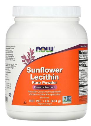 Подсолнечный лецитин Now Foods Sunflower Lecithin без сои в чи...