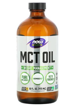 Масло МСТ Now Foods Sports MCT Oil со среднецепочечными тригли...