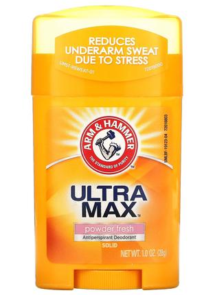 Arm & Hammer, UltraMax, Твердий дезодорант-антиперспірант для ...