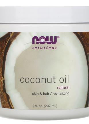 Кокосова олія Now Foods Solutions Coconut Oil для зволоження ш...