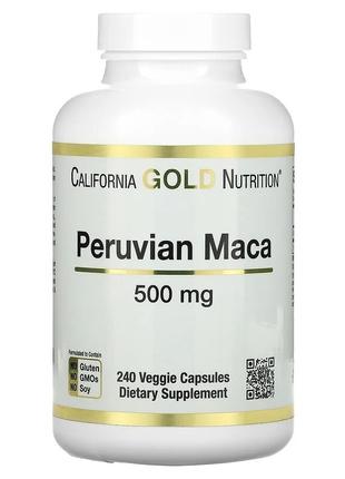 Мака перуанская 500 мг California Gold Nutrition Peruvian Maca...