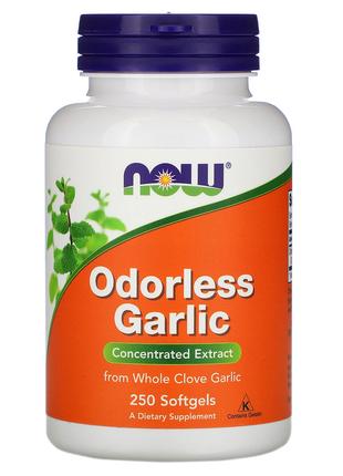 Чеснок без запаха 50 мг Now Foods Odorless Garlic концентриров...