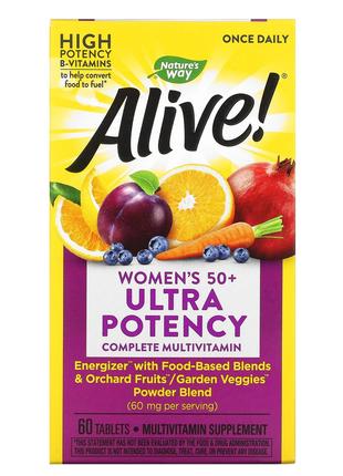 Мультивітаміни для жінок 50+ Nature's Way Alive! Once Daily 60...