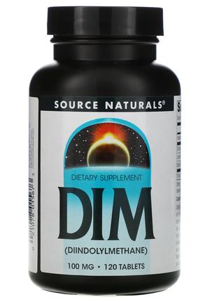 DIM 100 мг Source Naturals дііндолілметан для жіночого гормона...