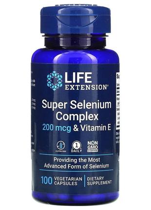 Селен 200 мкг с витамином Е Life Extension Super Selenium Comp...