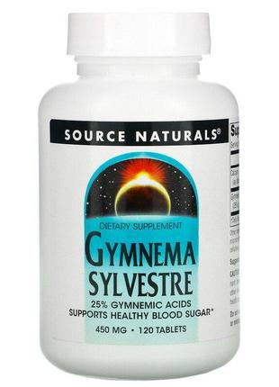 Source Naturals, Джимнема, 450 мг, Gymnema Sylvestre, 120 табл...