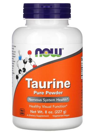 Таурин 1000 мг Now Foods Taurine в чистом порошке для здоровья...
