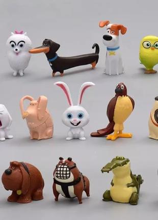 Набір іграшок з мультфільм таємниці домашніх тварин, 14 шт, новий