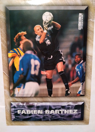 Постер 21×30см Фаб'єн Бартез футболіст збірної Франції 1998р.