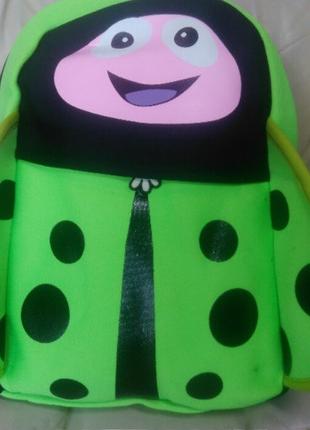Рюкзак городской детский lady bug божья коровка зеленый