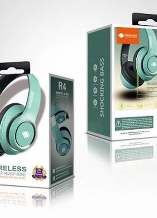 Навушники Bluetooth DEEPBASS R4 Зелені