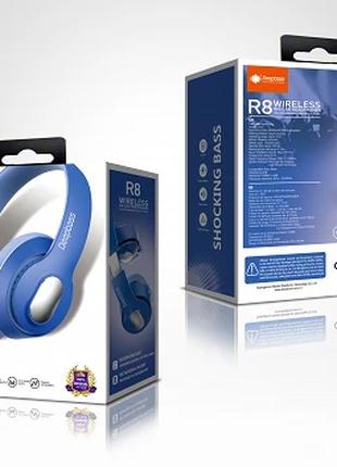 Наушники Bluetooth DEEPBASS R8 Синие