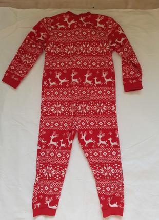 новогодний   флисовый  слип, пижама george на 5-6 лет.