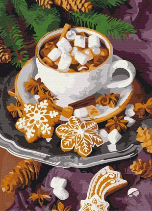 Картина по номерам Пряное какао со снежком 40 х 50 Brushme BS5...