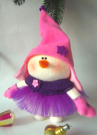 Снеговик новогодний декор игрушка