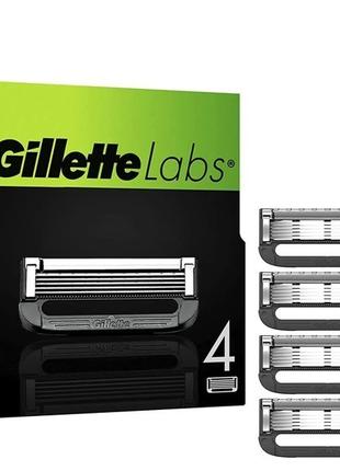 Сменные картриджи для бритья (лезвия кассеты) Gillette Labs 4 шт