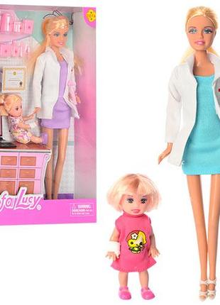 Кукла типа Барби доктор DEFA 8348 с дочкой