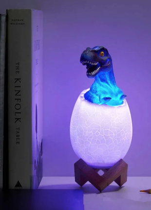 3d лампа нічник акумуляторний яйце динозавра el-543-12