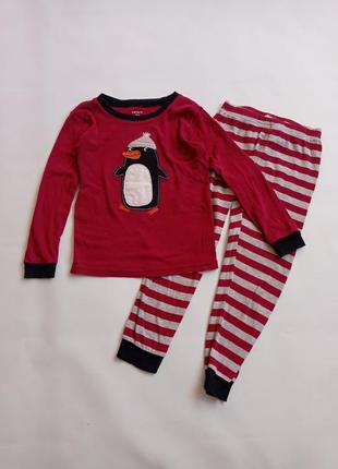 Carters. пижама с пингвином на 4-5 лет.