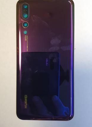 Крышка задняя Huawei P20 Pro Aurora Blue со стеклом камеры (Ки...