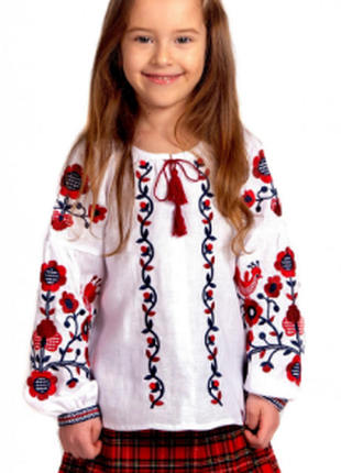 Спідниця для дівчинки вишита в українському стилі