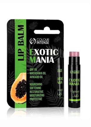 Бальзам для губ Exotic Mania 5г 03 Сік Папайя ТМ Colour Intense