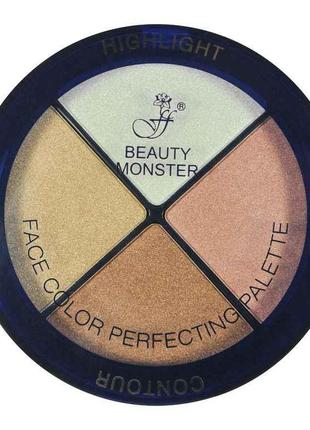 Бронзаторрумянахайлайтеры FC-53 Colors face color palette №1 Т...