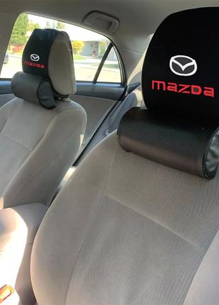 Чехол на подголовник с логотипом Mazda 2шт