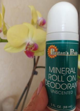 США. Мінеральний роликовий дезодорант Mineral Roll On Deodorant.