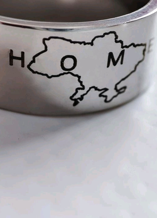 Перстень Україна home Ukraine ring срібний карта України кольцо