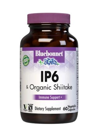 Натуральная добавка Bluebonnet IP6 & Organic Shiitake, 60 вега...