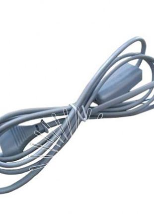 Вимикач для бра + кабель з плоскою вилкою Lemanso 1.9м сірий /...