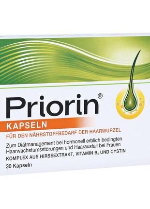 Витамины для роста волос Bayer Приорин, 30 капсул. Priorin Neu...