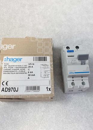 Автоматичний вимикач запобіжник Б/У Hager AD970J