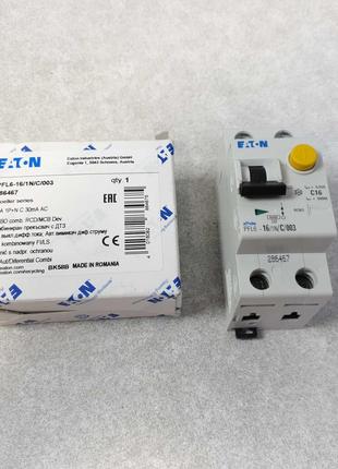 Автоматичний вимикач запобіжник Б/У Eaton PFL-16/1N/C/003
