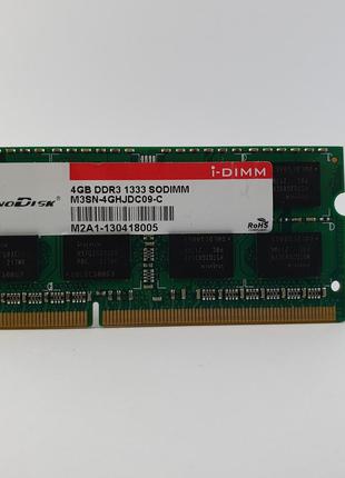 Оперативная память для ноутбука SODIMM InnoDisk DDR3 4Gb 1333M...