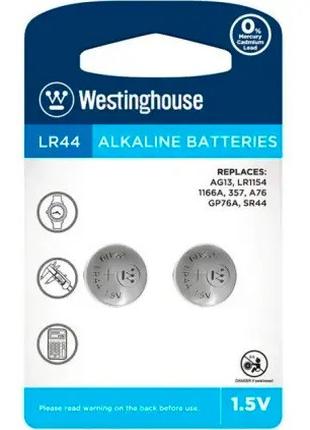 Батарейка часовая Westinghouse AG13/LR44 (упаковка 2 шт)