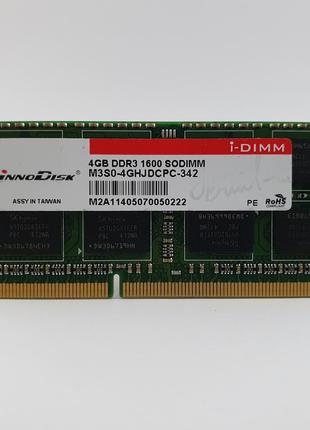 Оперативная память для ноутбука SODIMM InnoDisk DDR3 4Gb 1600M...