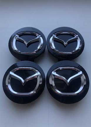 Колпачки заглушки на литые диски Мазда Mazda 57мм BBM2 37 190
