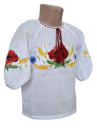 Домотканая Рубашка Вышиванка для девочки белая Мама Дочка Fami...