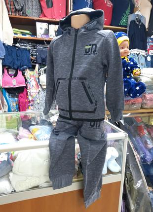 Зимовий Теплий спортивний костюм для хлопчика фліс хутро термо...