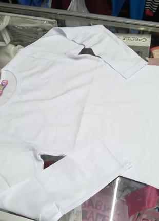 Реглан белый футболка для мальчика девочки однотонноя белая 11...