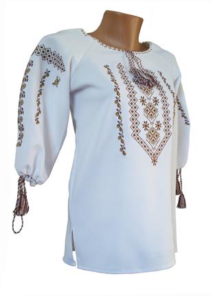 Блуза Вышиванка для девочки Мама Дочка Family Look 146 - 176