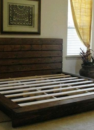 Ліжка з натурального цільного дерева під любий розмір матрасу