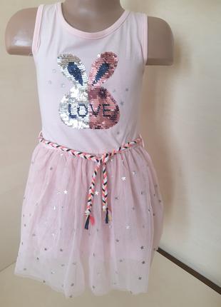 Нарядное летнее платье сарафан для девочки размер 86 - 110