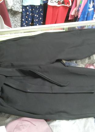 Черные демисезонные женские брюки Мом для девочки размер 152 1...