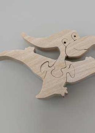 Пазл дитячий дерев'яний у вигляді тварини "Динозавр Птеранодон...