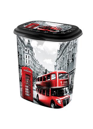 Корзина для белья пластиковая Элиф (Elif) Лондон (London). 38х...