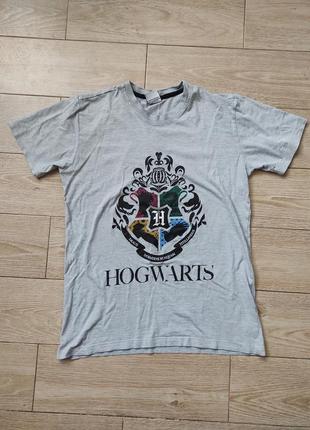 Гарри поттер серая футболка хогвартс хогвардс