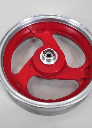 Диск колеса передний 12"‑2.50 3 спицы красный